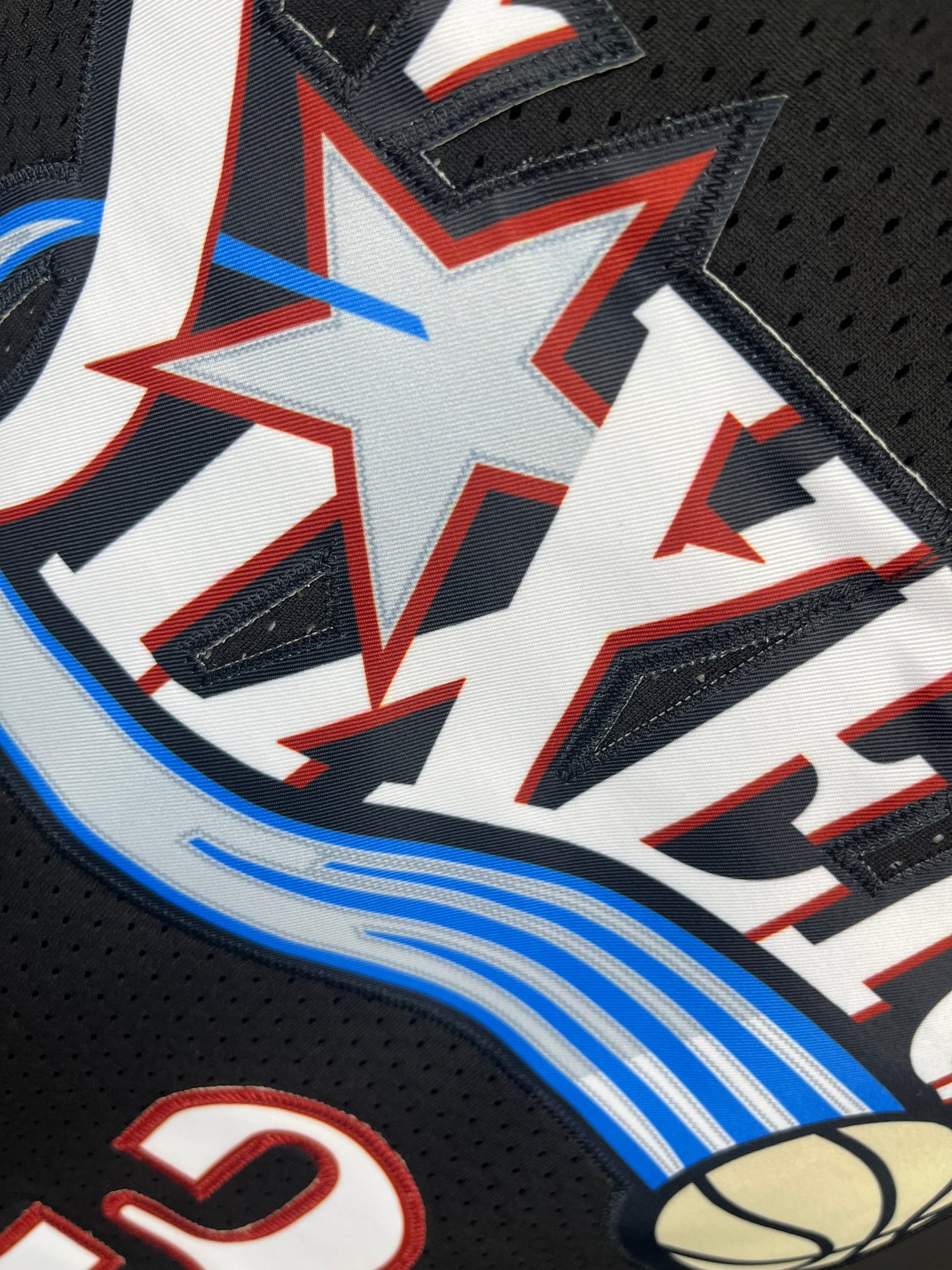 IVERSON 3 Black Philadelphia 76ers NBA Jersey