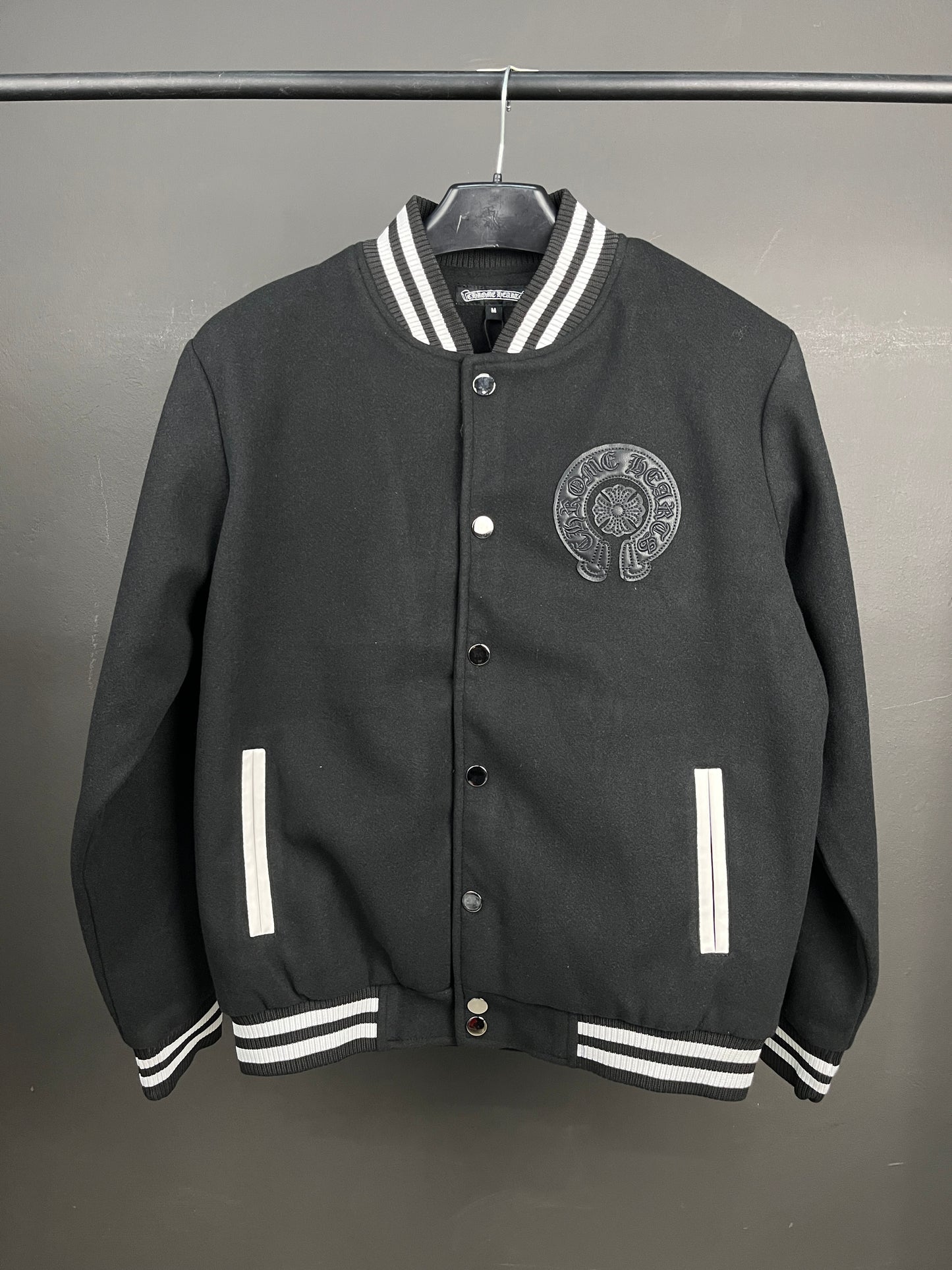 Chrome Hearts Black Varsity Jacket
