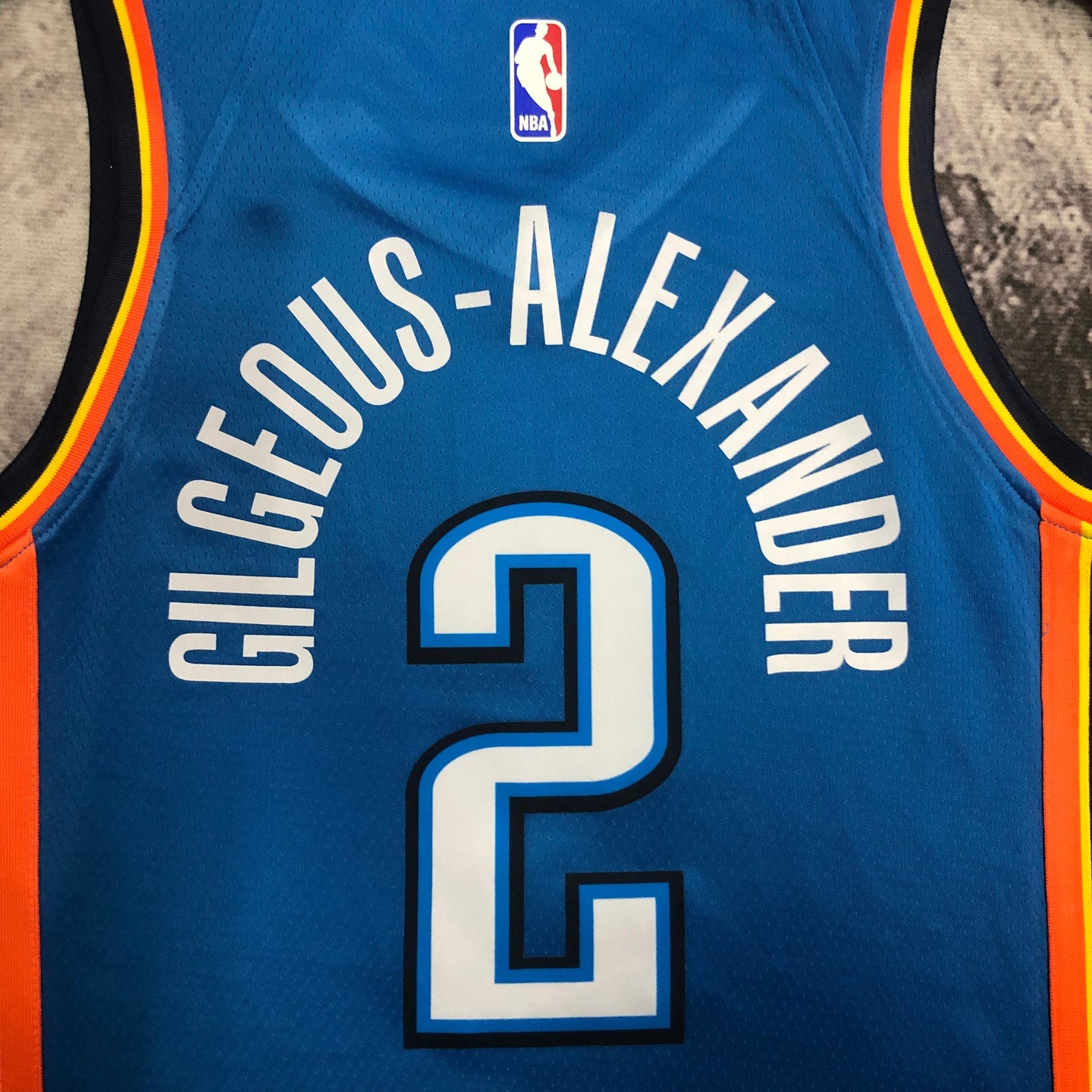 Gilgeous-Alexander 2 Blue Oklahoma City Heat Pressed Edition