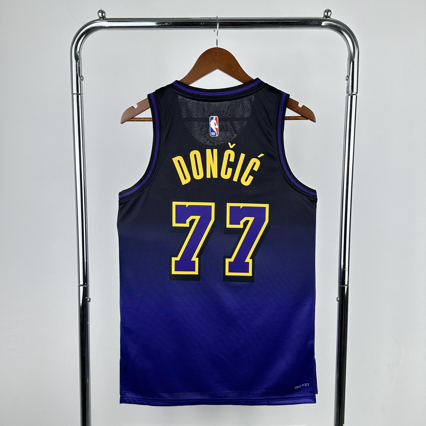 DONCIC 77 Blue LakeShow Heat Pressed Edition NBA Jersey