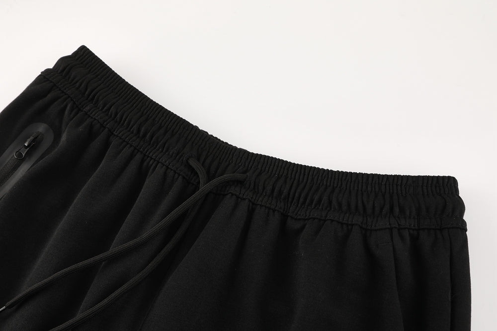 NIKE Tech Fleece Black Red Logo