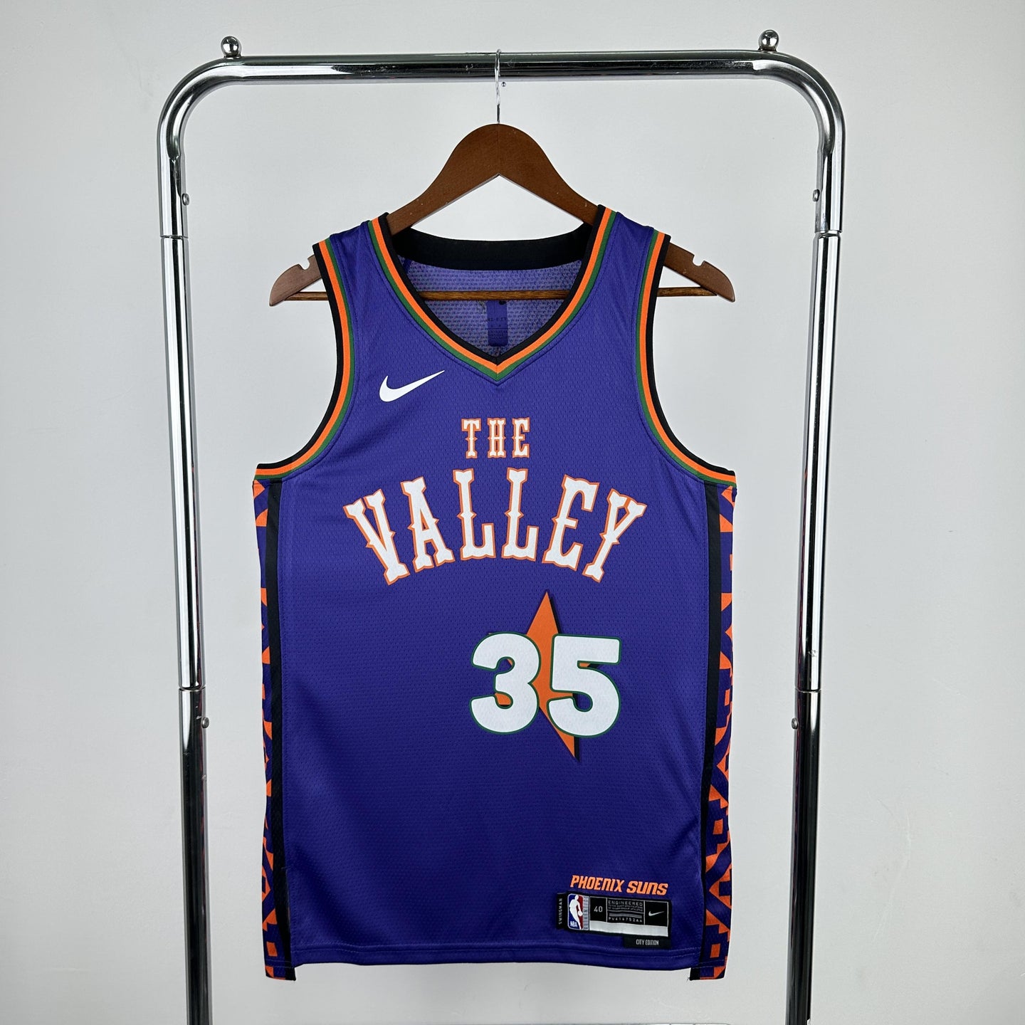 DURANT 35 Purple The Valley Heat Pressed Edition NBA Jersey