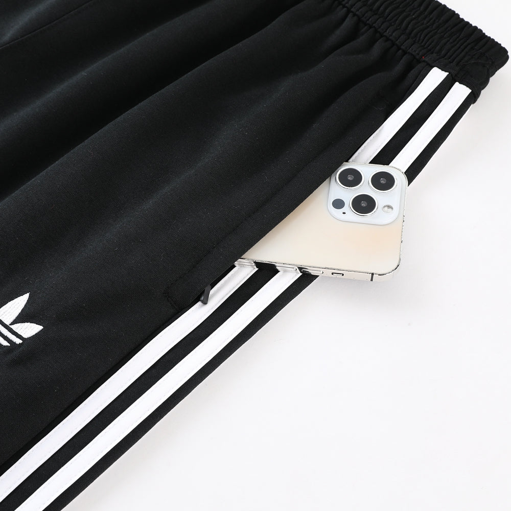 Adidas Black Hooded Tracksuit