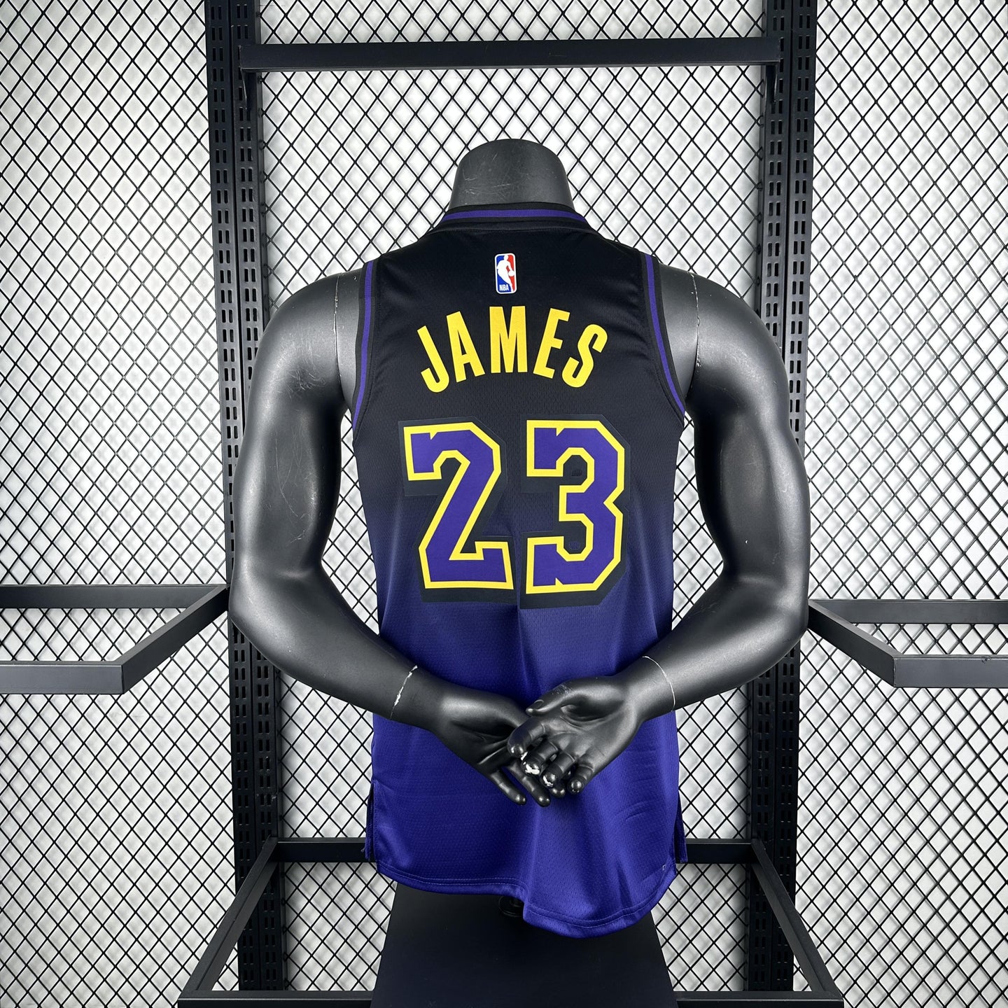 JAMES 23 Blue LakeShow Heat Pressed Edition NBA Jersey
