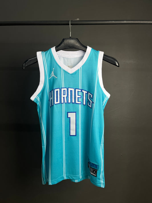 LaMelo BALL 1 Blue Charlotte Hornets NBA Jersey