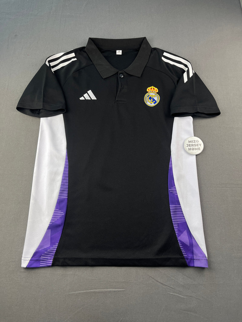 Real Madrid Black & White Polo