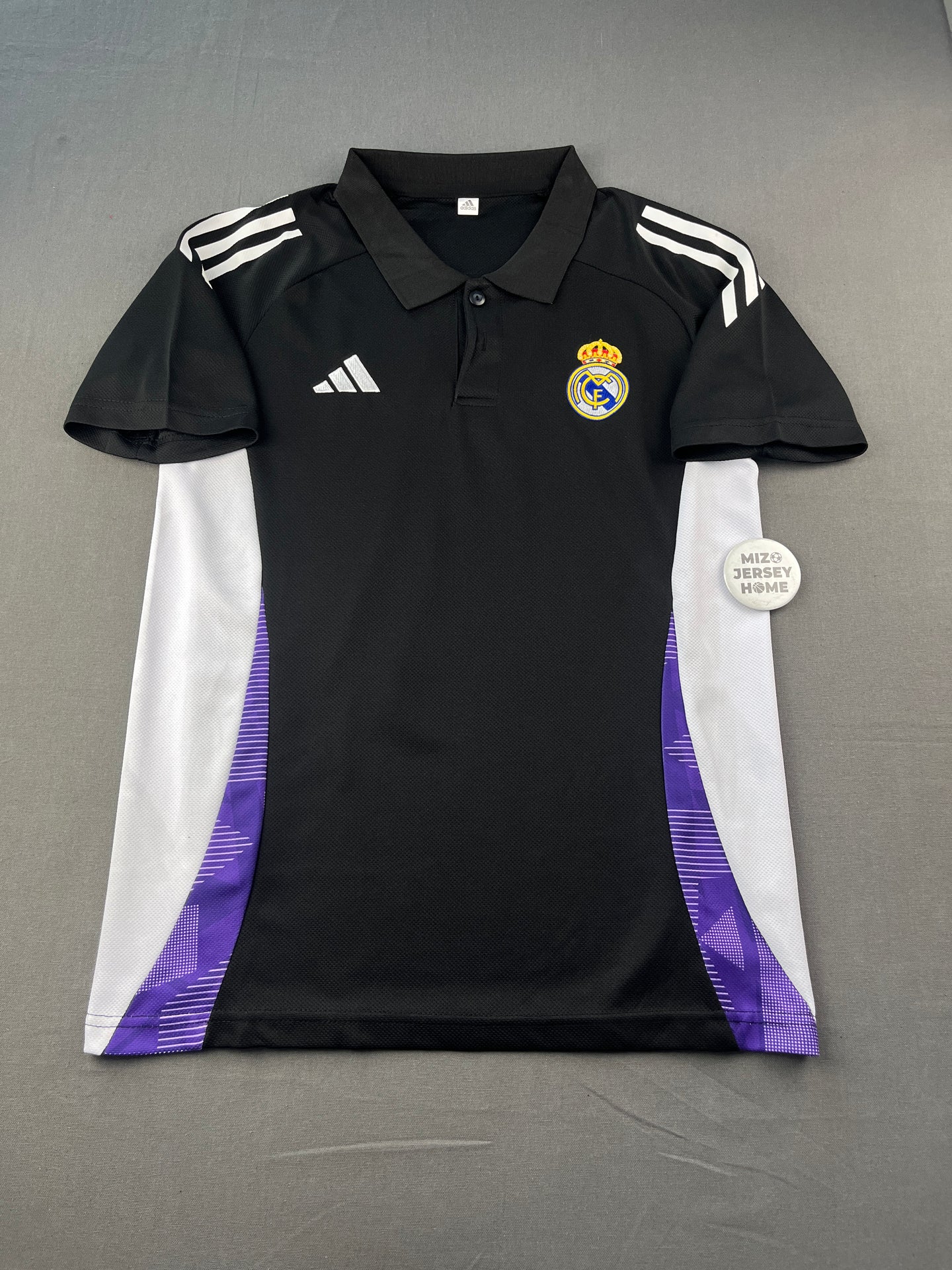 Real Madrid Black & White Polo
