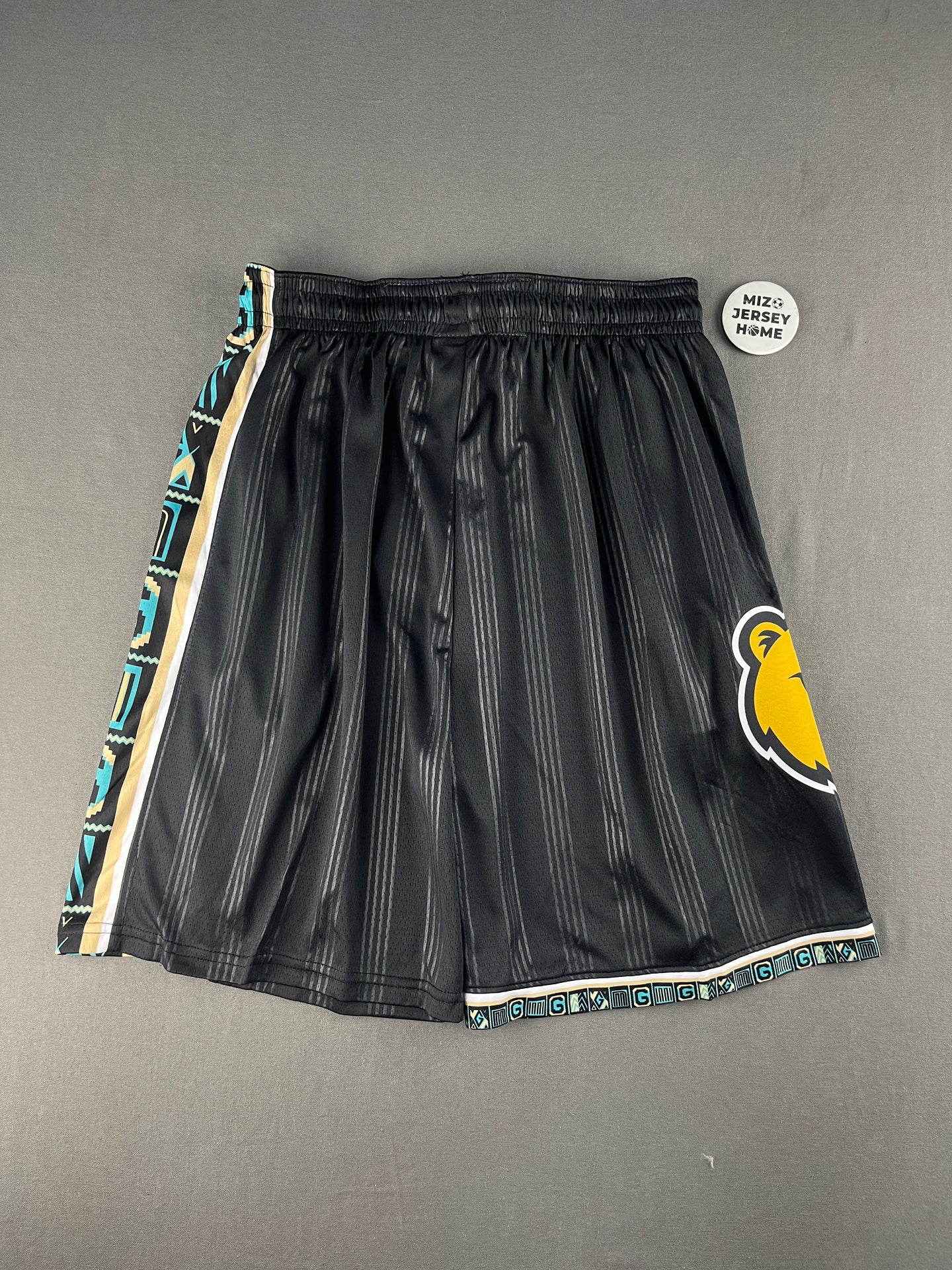 MEMPHIS GRIZZLIES Black Heat Pressed Shorts