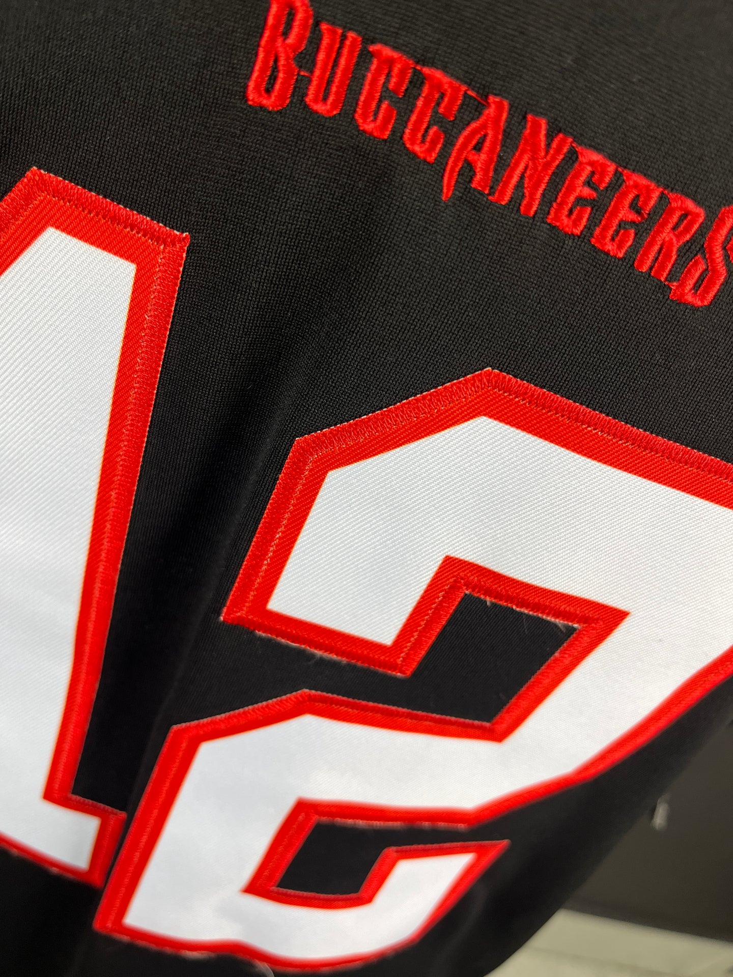 BRADY 12 Black Tampa Bay Buccaneers NFL Jersey