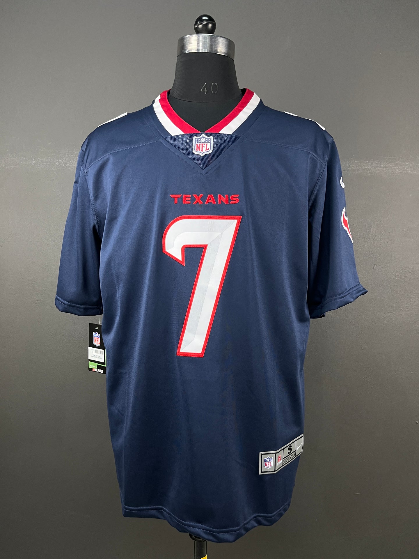 STROUD 7 Navy Houston Texans NFL Jersey