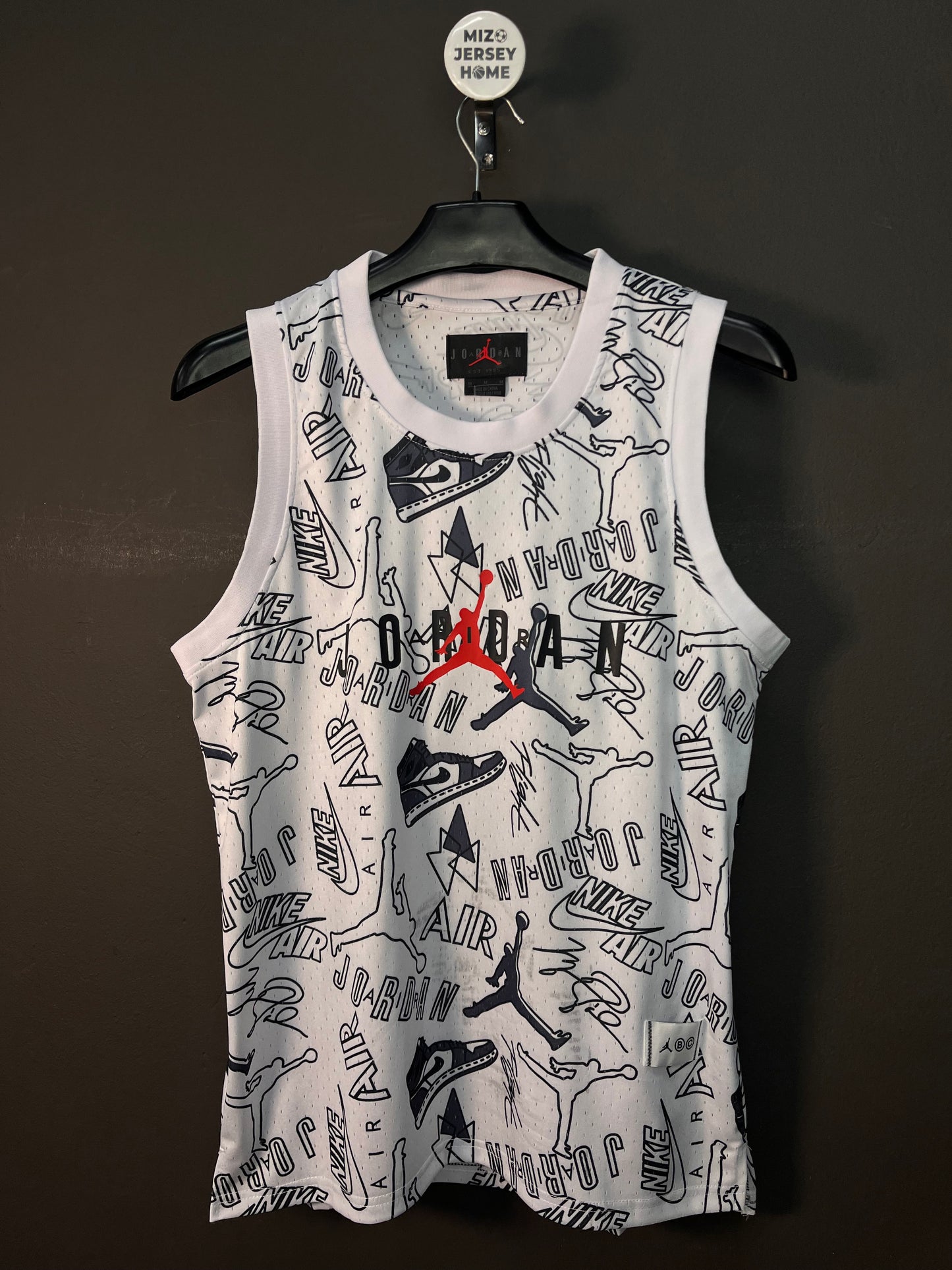 Jordan Dri-FIT Graffiti White Sleeveless Shirt