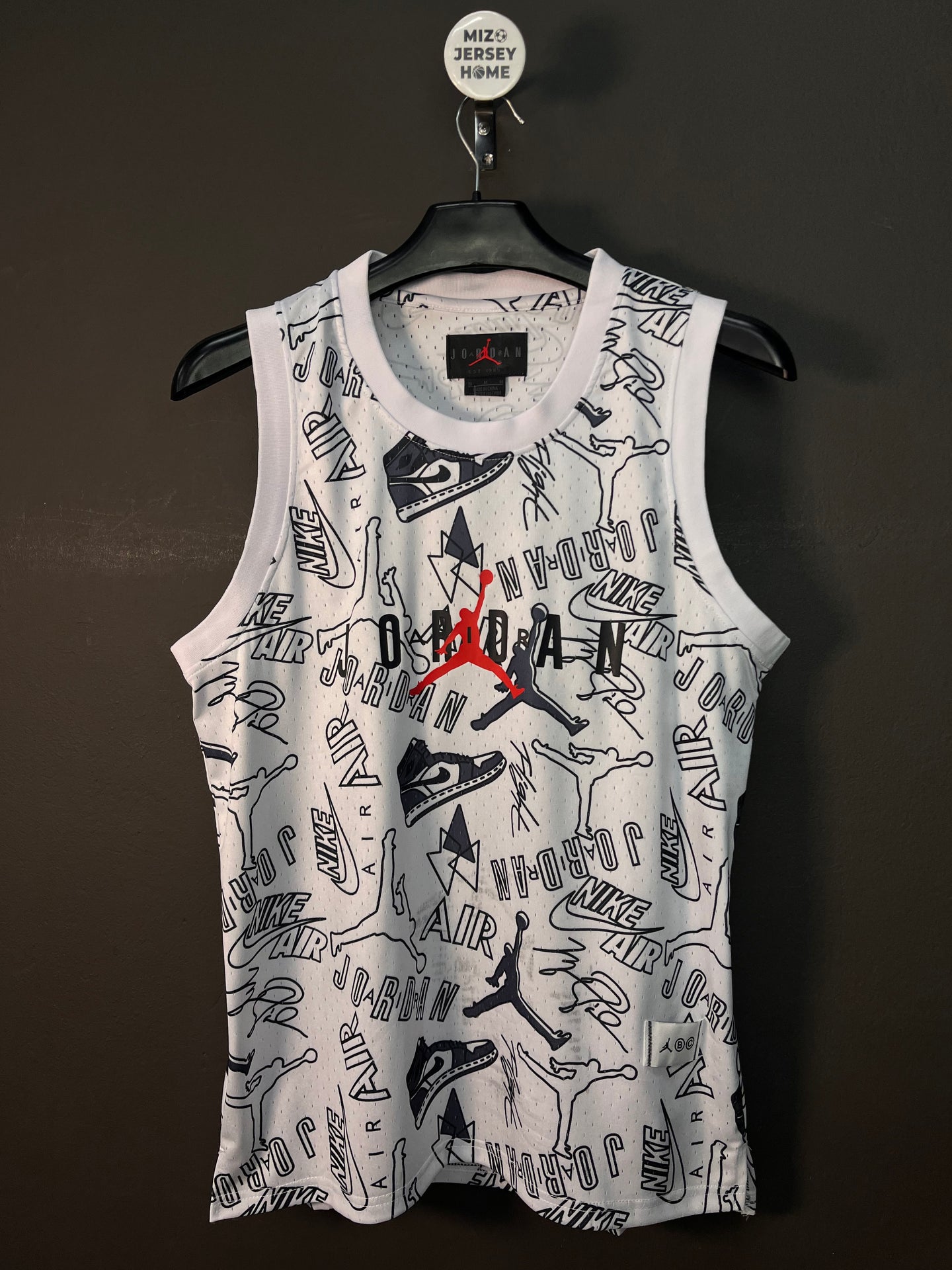 Jordan Dri-FIT Graffiti White Sleeveless Shirt