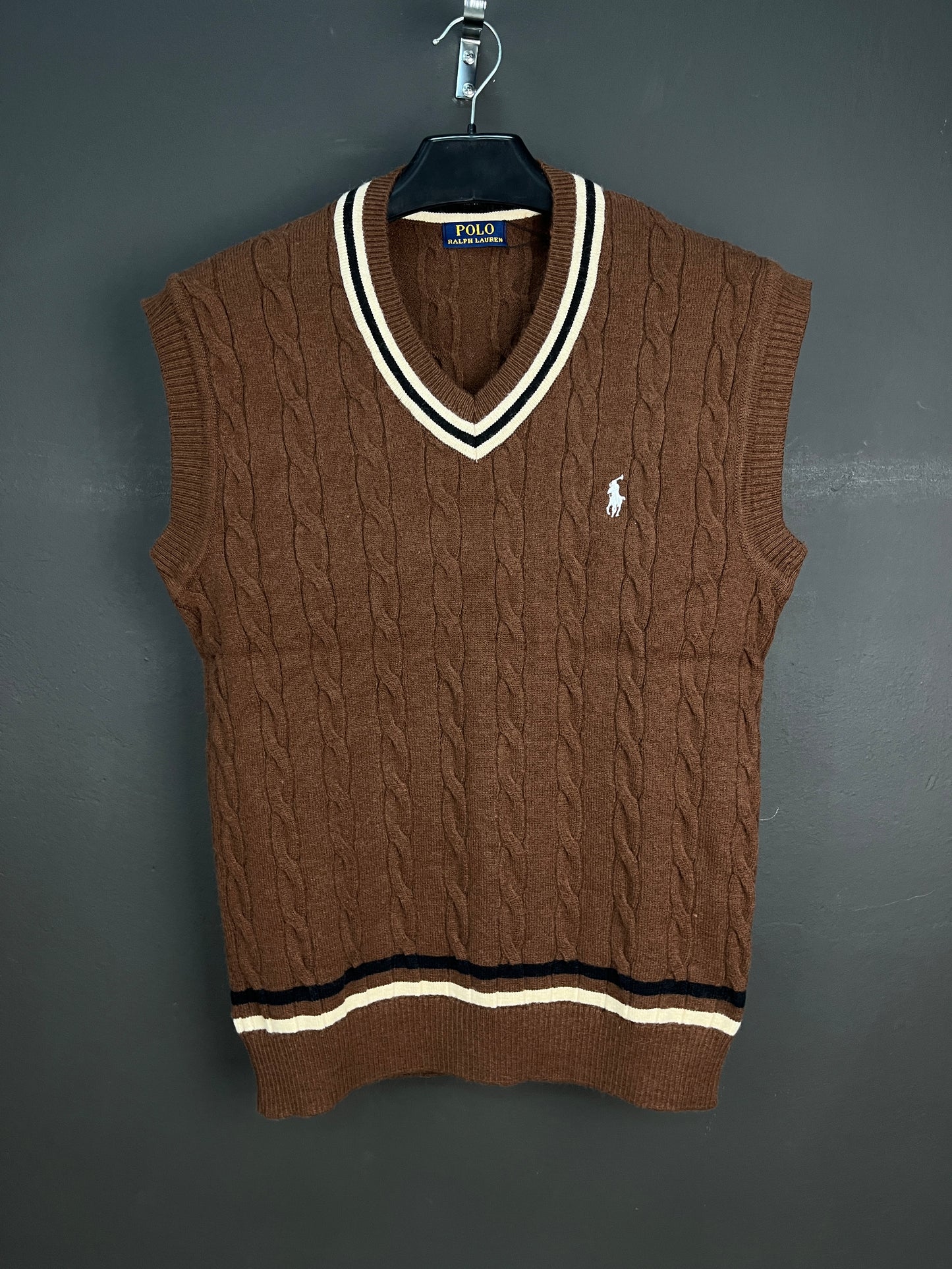 Ralph Lauren Soft Patterned Pull Over Brown