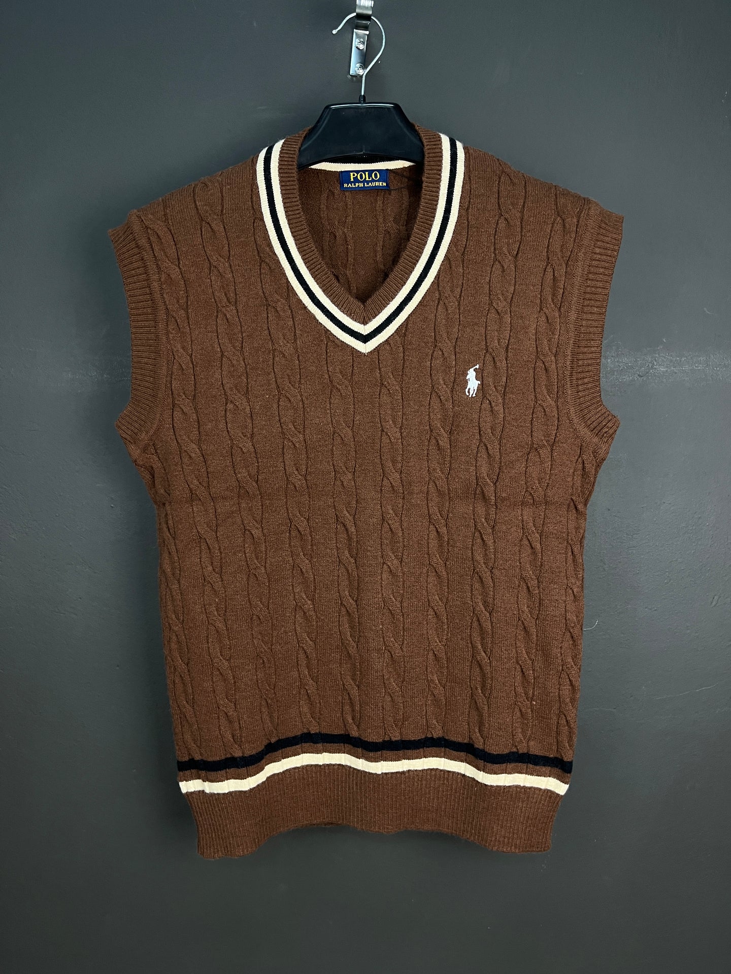 Ralph Lauren Soft Patterned Pull Over Brown