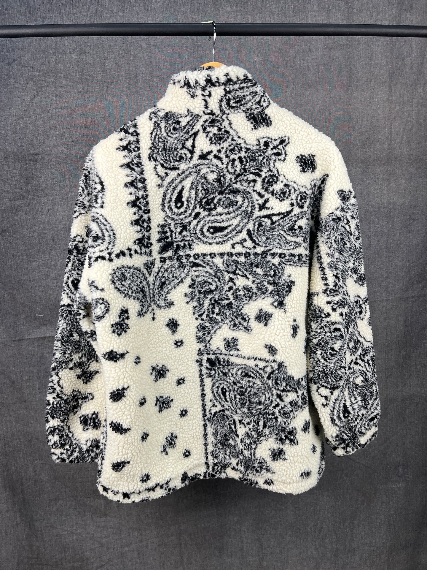 Paisley White Fur Jacket