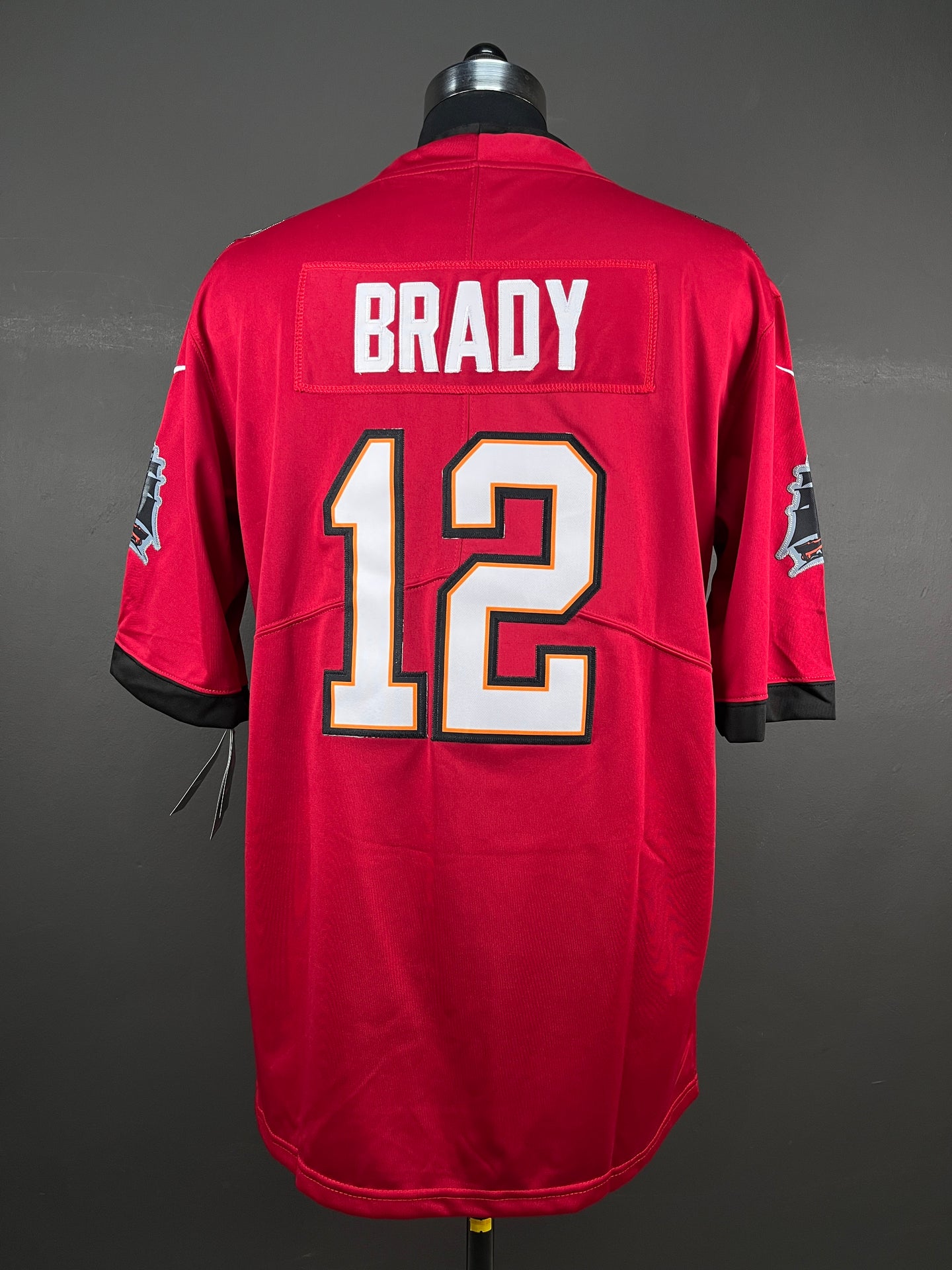 BRADY 12 Red (Front Logo Edition) Tampa Bay Buccaneers NFL Jersey