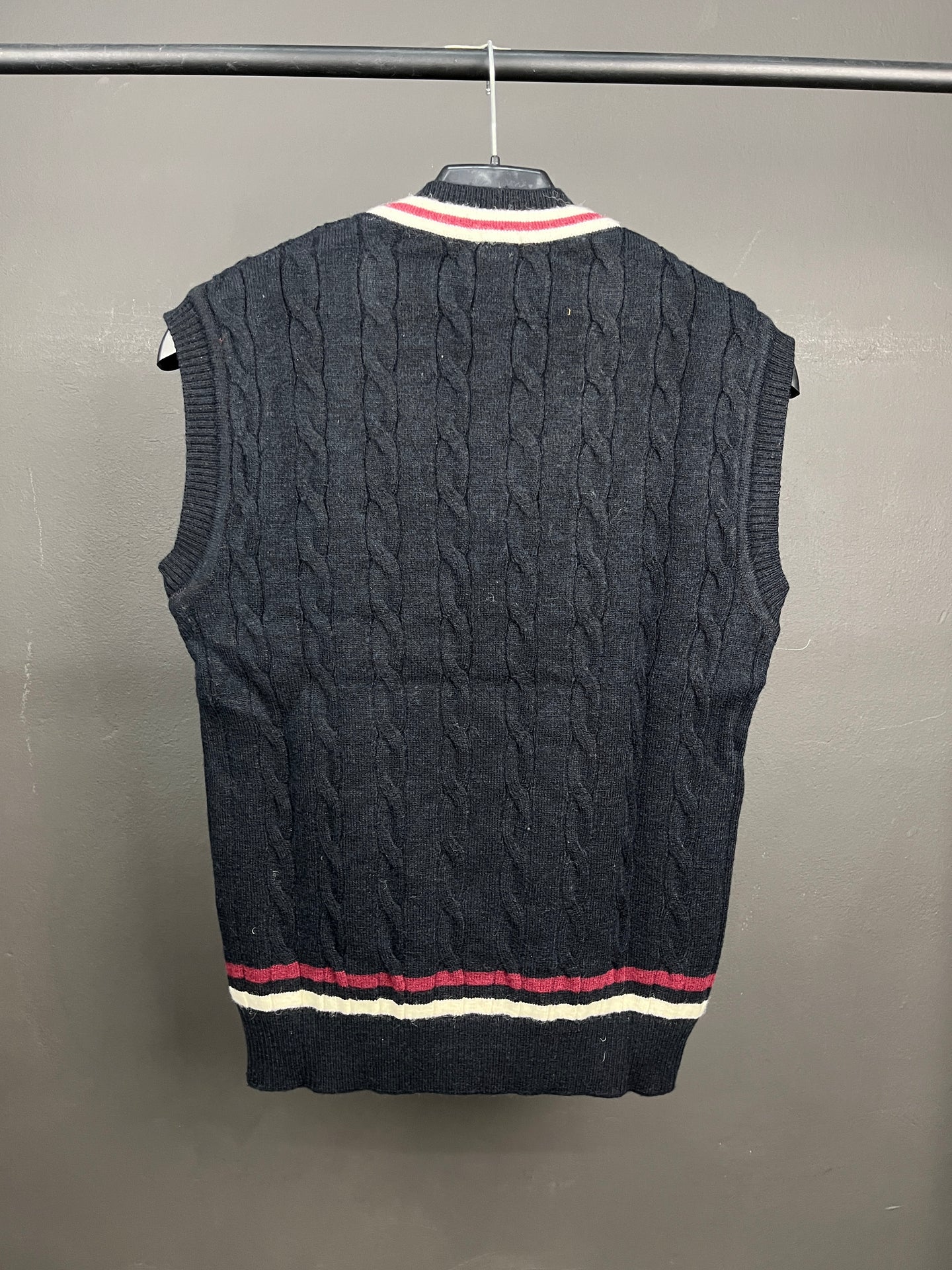 Ralph Lauren Soft Patterned Pull Over Black (Red Neck)