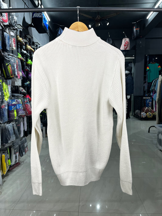 White Turtle Neck