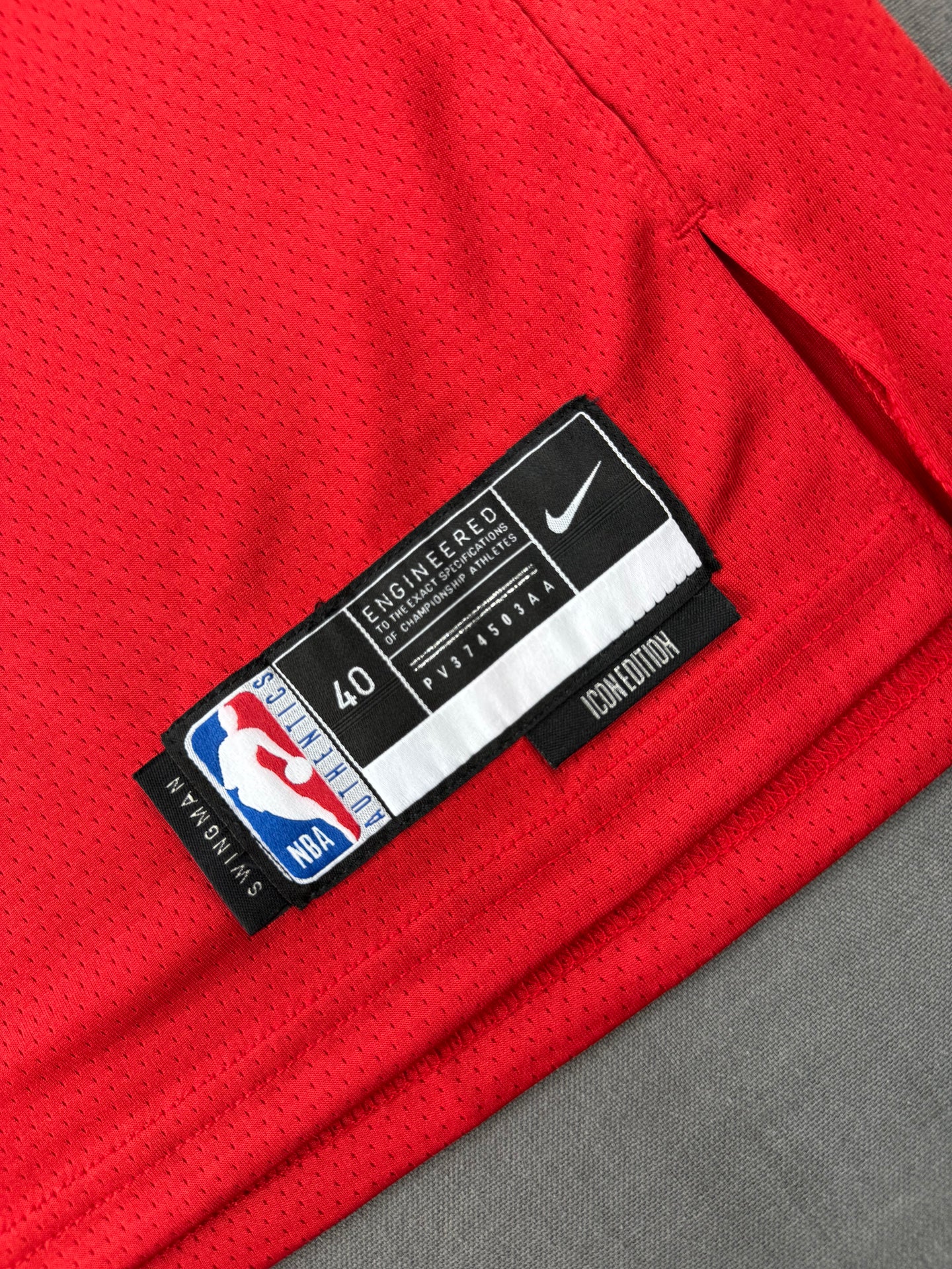 MJ 22 Red Chicago Bulls Heat Pressed Edition NBA Jersey