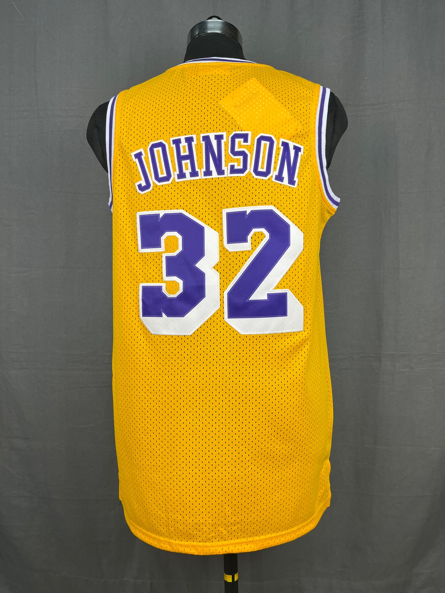 Johnson 32 Lakers Yellow NBA Jersey