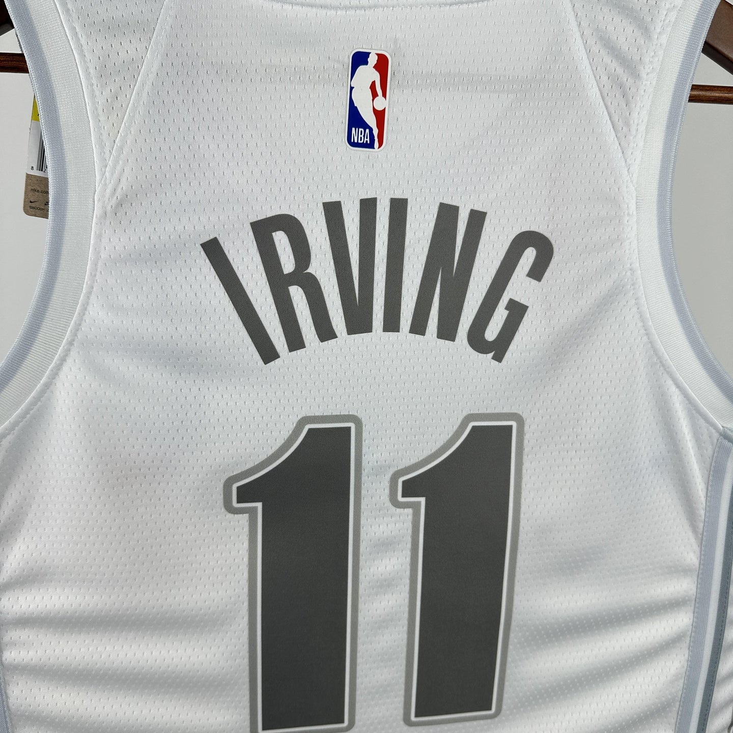IRVING 11 White Dallas Mavericks Heat Pressed Edition NBA Jersey
