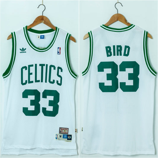 BIRD 33 White Boston Celtics NBA Jersey