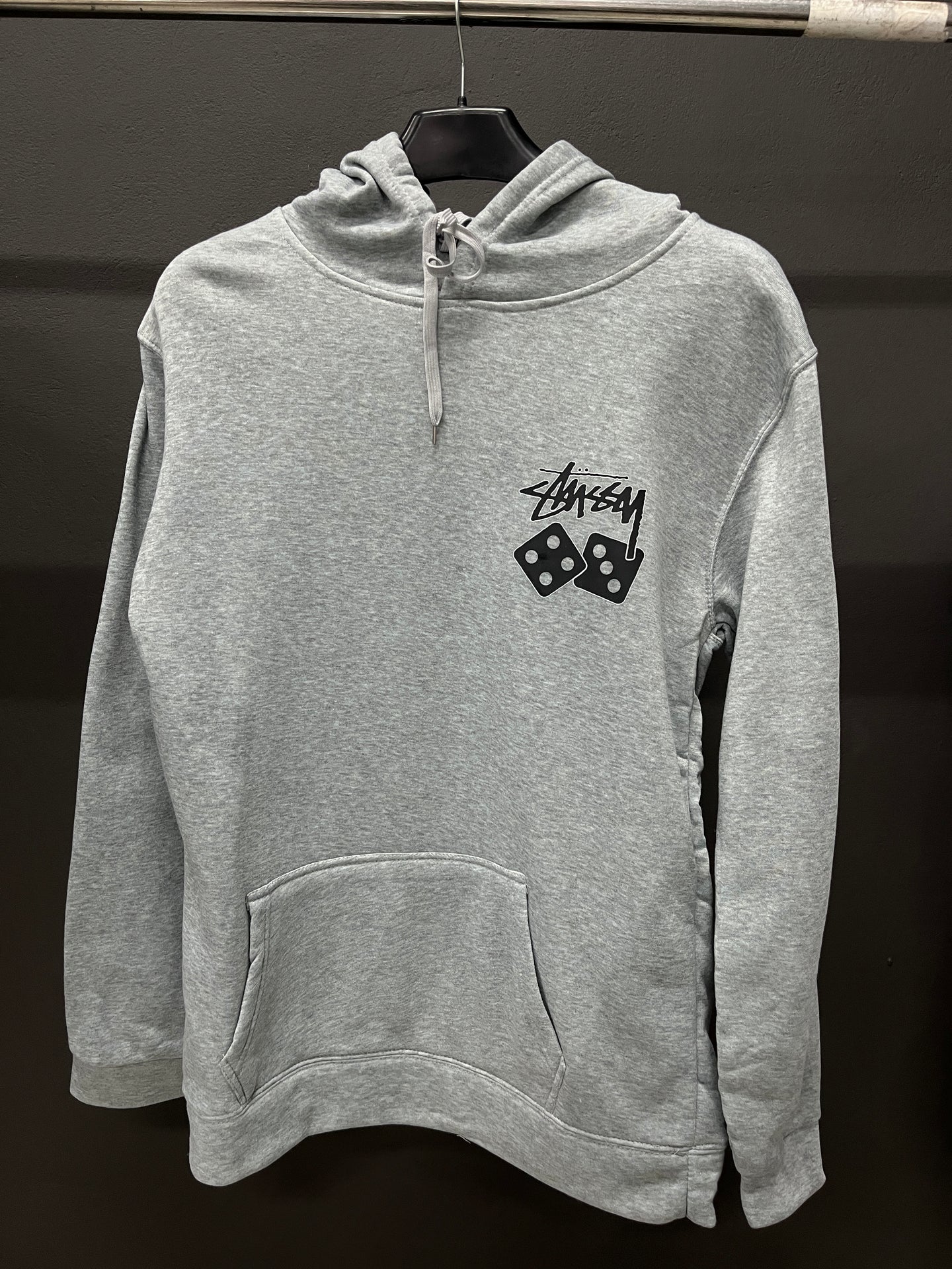 Stussy 8 Ball Grey Hoodie