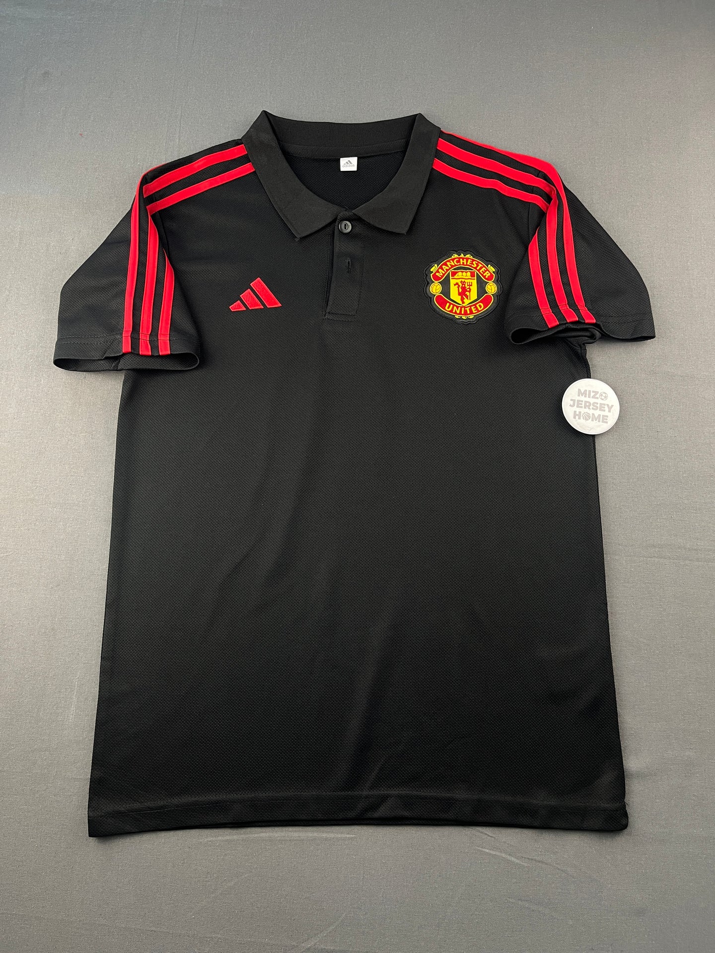 United Black & Red Polo