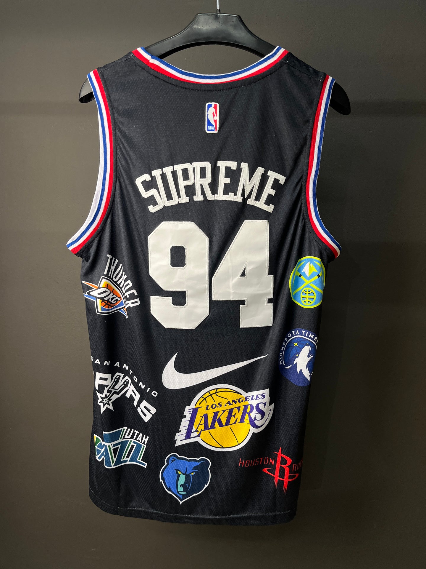 Nike X Supreme Black NBA Jersey