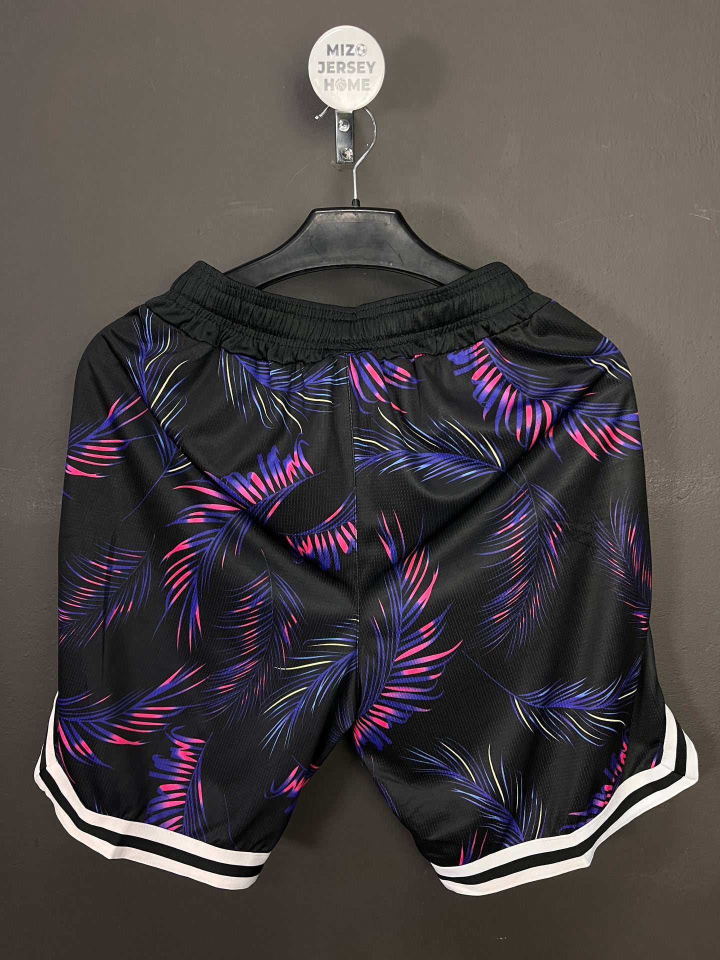 Nike Black & Purple Floral Shorts (Size runs small)
