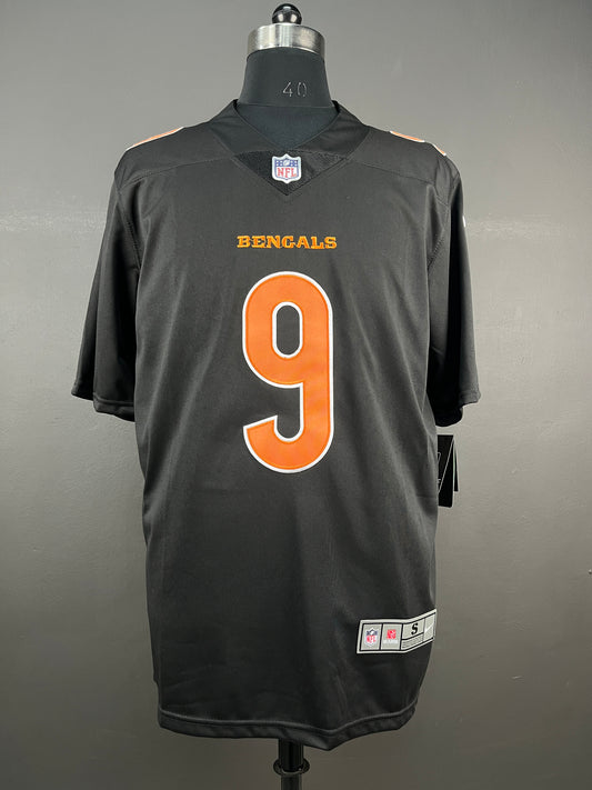 BURROW 9 Black Cincinnati Bengals NFL Jersey