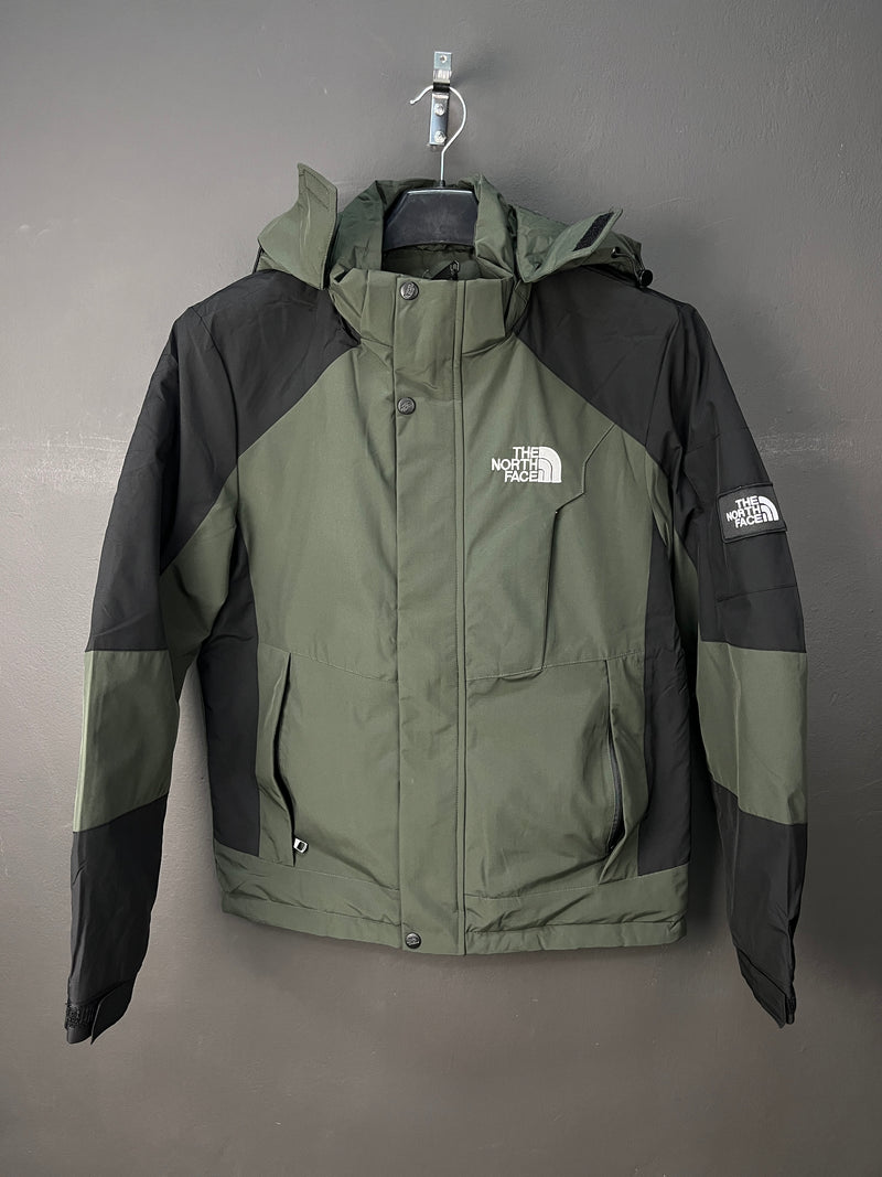 The North Face Light Puffer Olive & Black Jacket