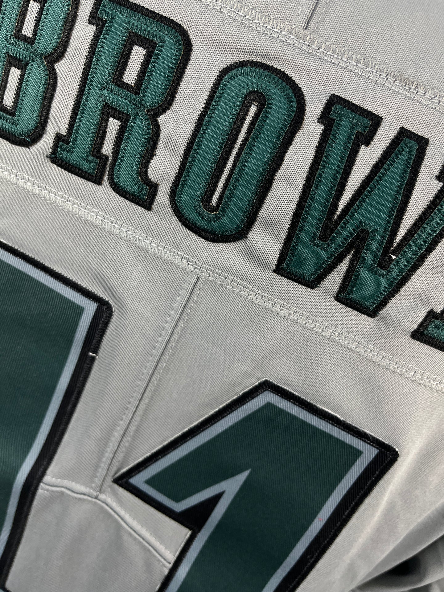BROWN 11 Gray Philadelphia Eagles NFL Jersey