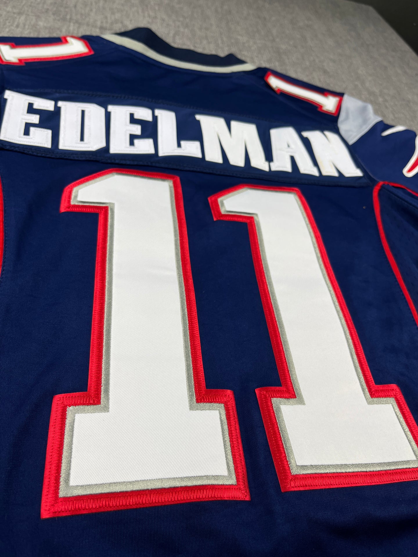 EDELMAN 11 NAVY NEW ENGLAND PATRIOTS NFL KIDS JERSEY