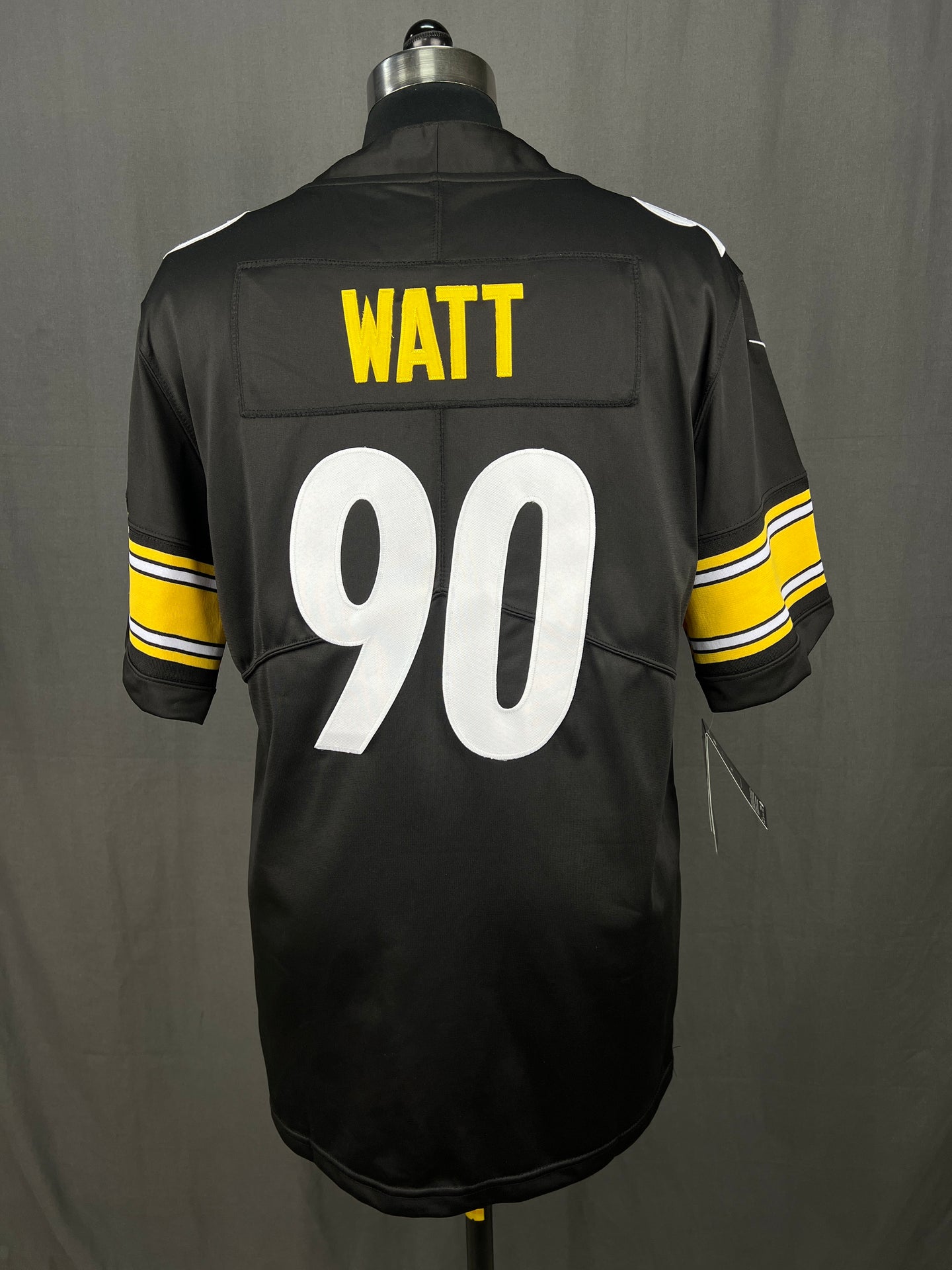 WATT 90 Black Steelers Home NFL Jersey