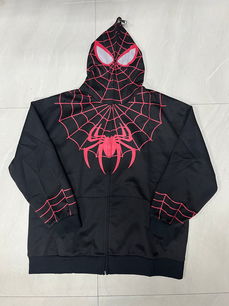 Spiderman Zip-up Black Hoodie Kids