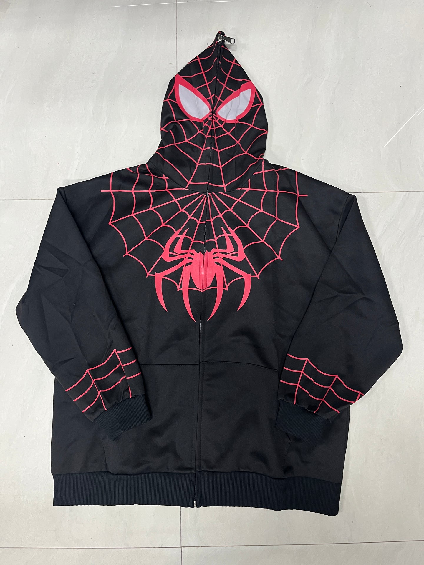 Spiderman Zip-up Black Hoodie Kids