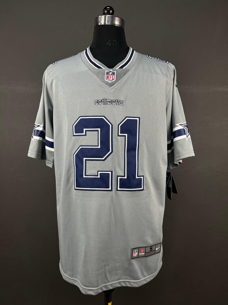 ELLIOTT 21 Gray Dallas Cowboys NFL Jersey