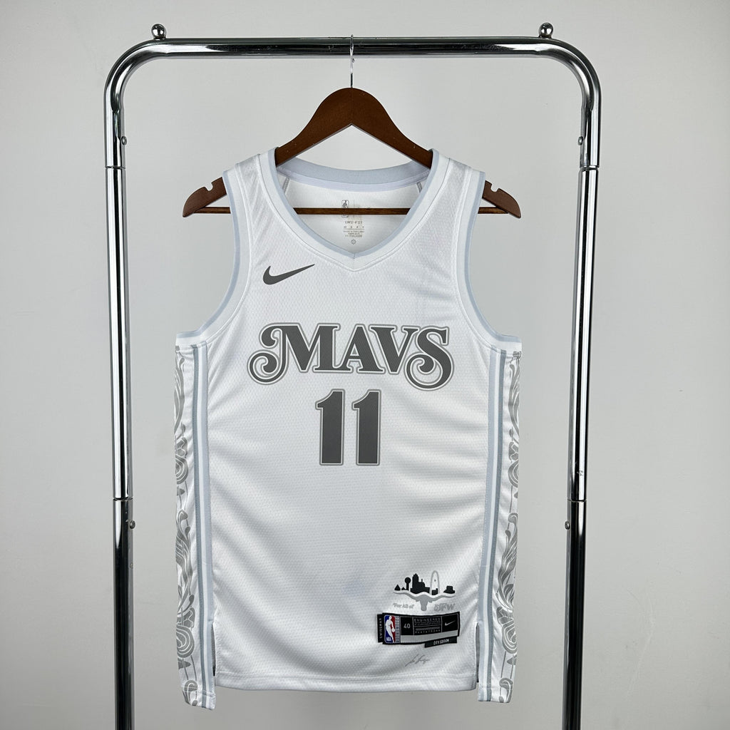 IRVING 11 White Dallas Mavericks Heat Pressed Edition NBA Jersey