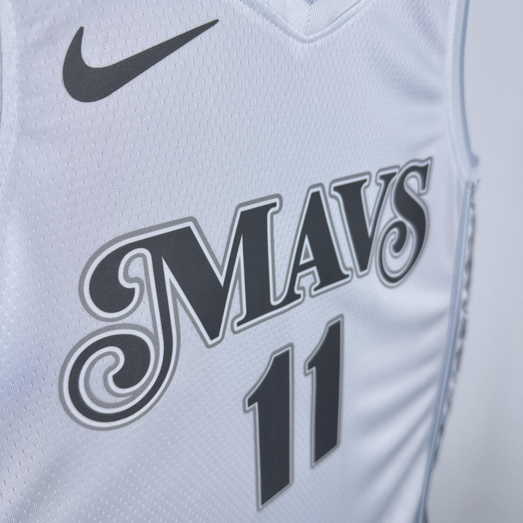 IRVING 11 White Dallas Mavericks Heat Pressed Edition NBA Jersey
