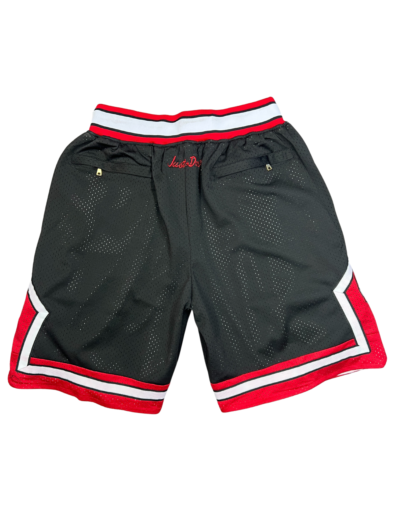 Chicago Bulls Black Shorts Full Embroidery