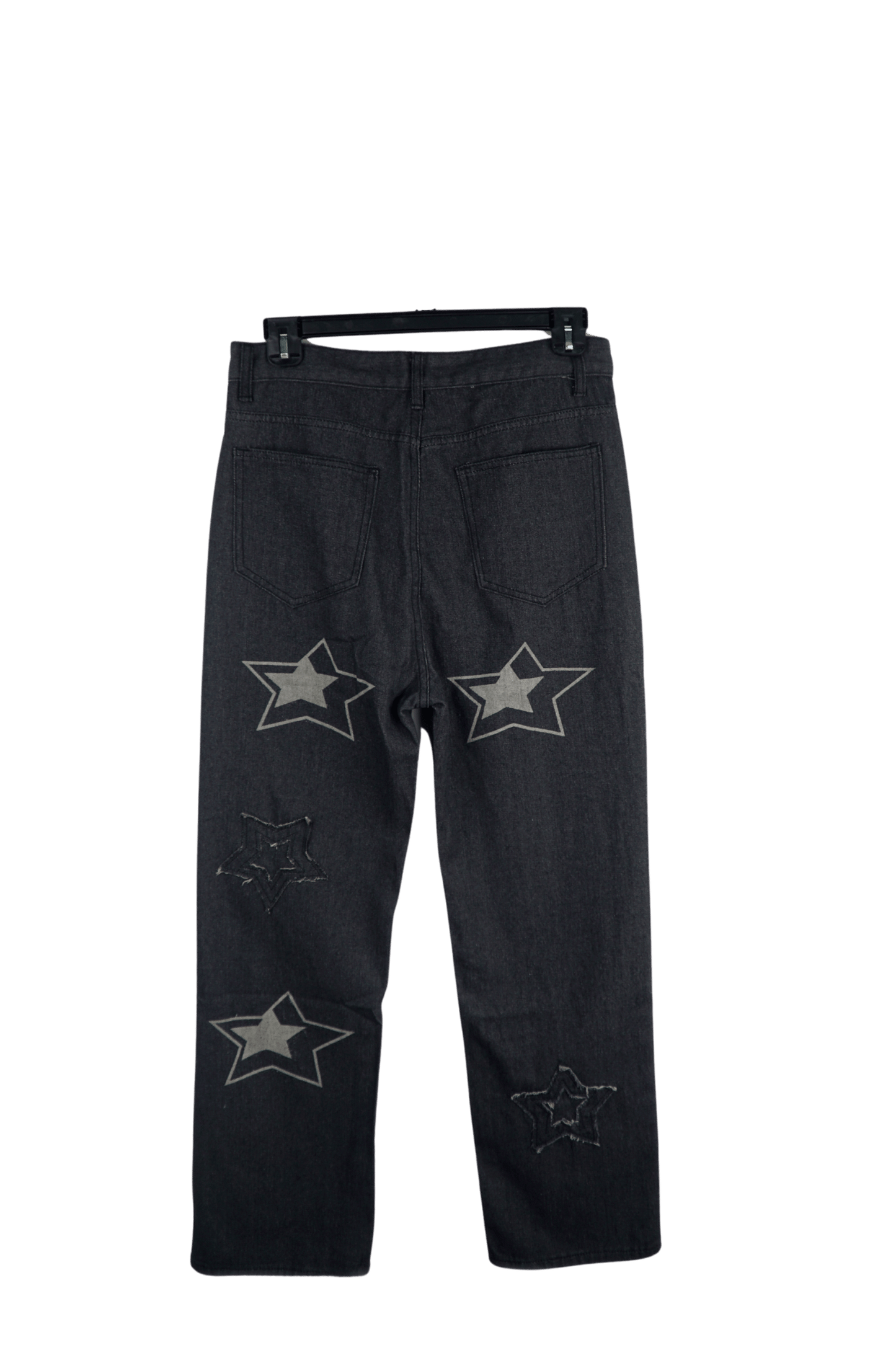 Star Patch Print Men's Baggy Jeans