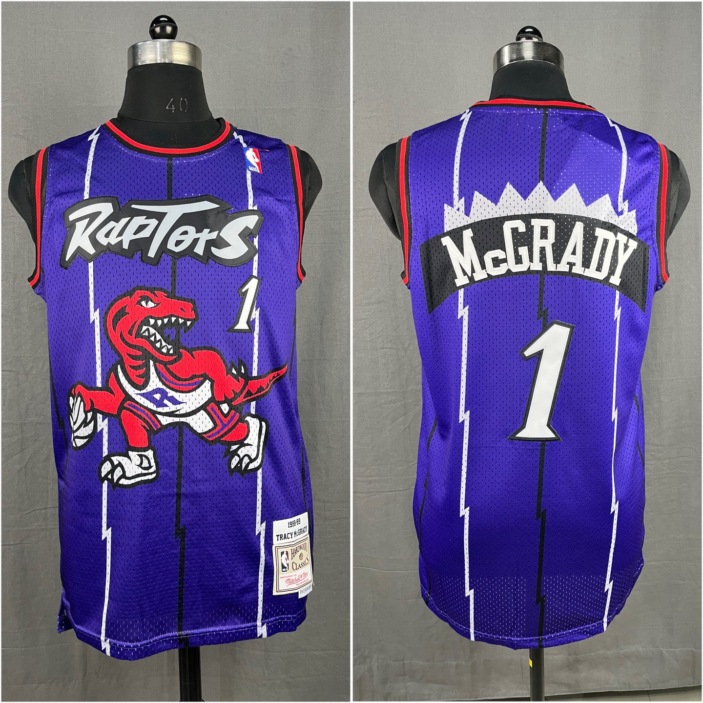 McGrady 1 Toronto Raptors Purple NBA JERSEY