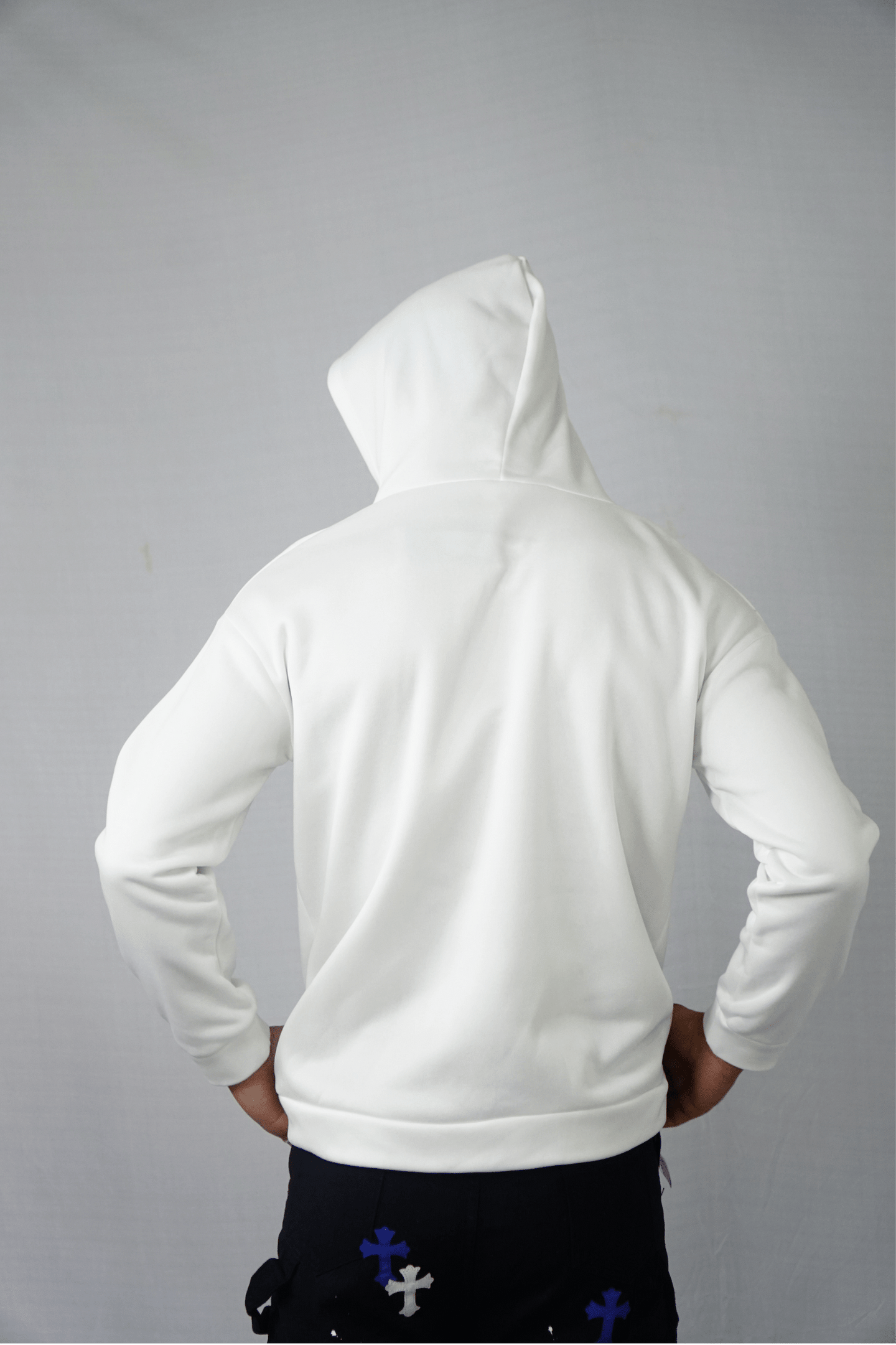 Skeleton & Heart White Hoodie