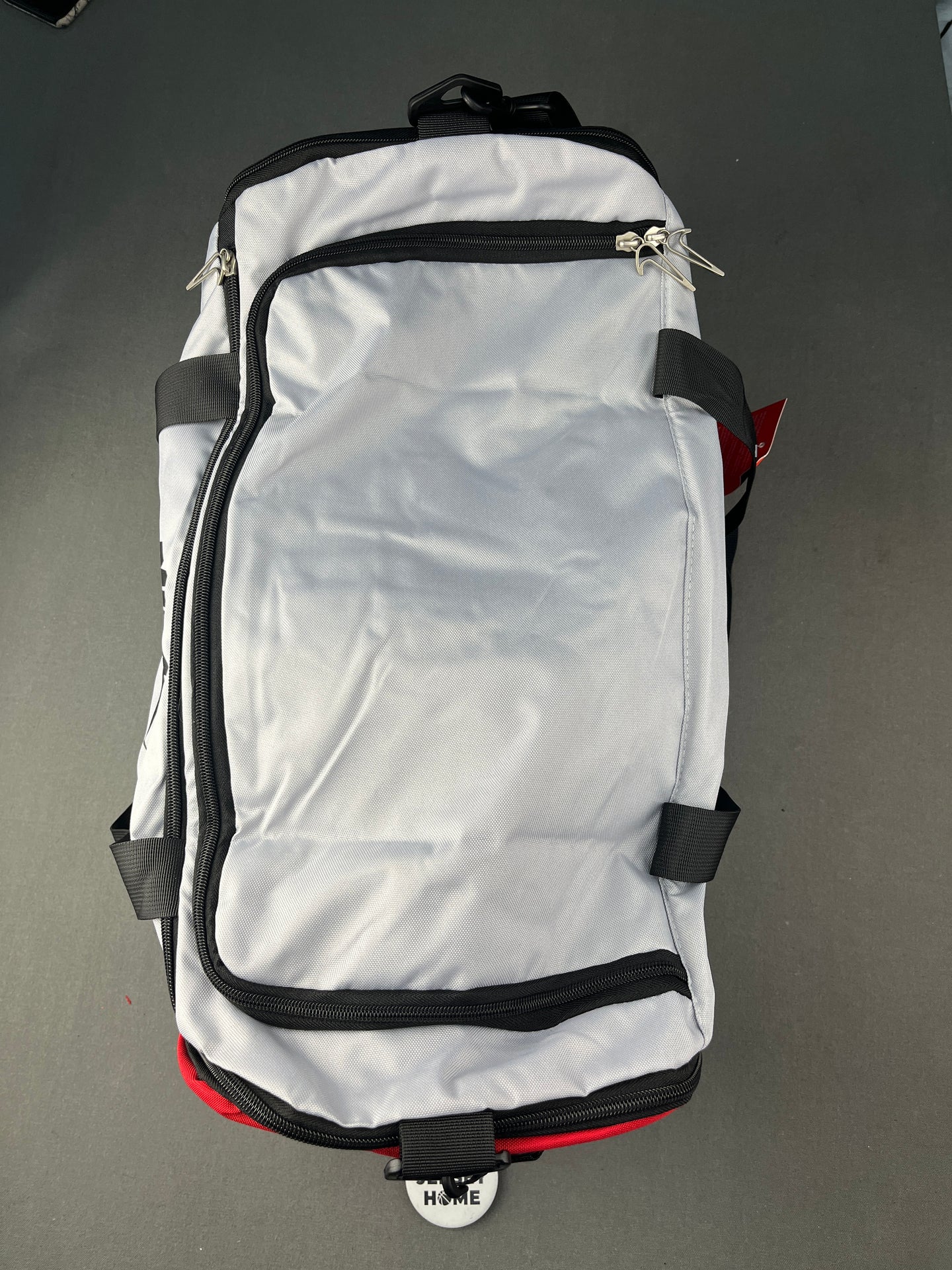 NIKE Travel Duffle Bag Gray & Red