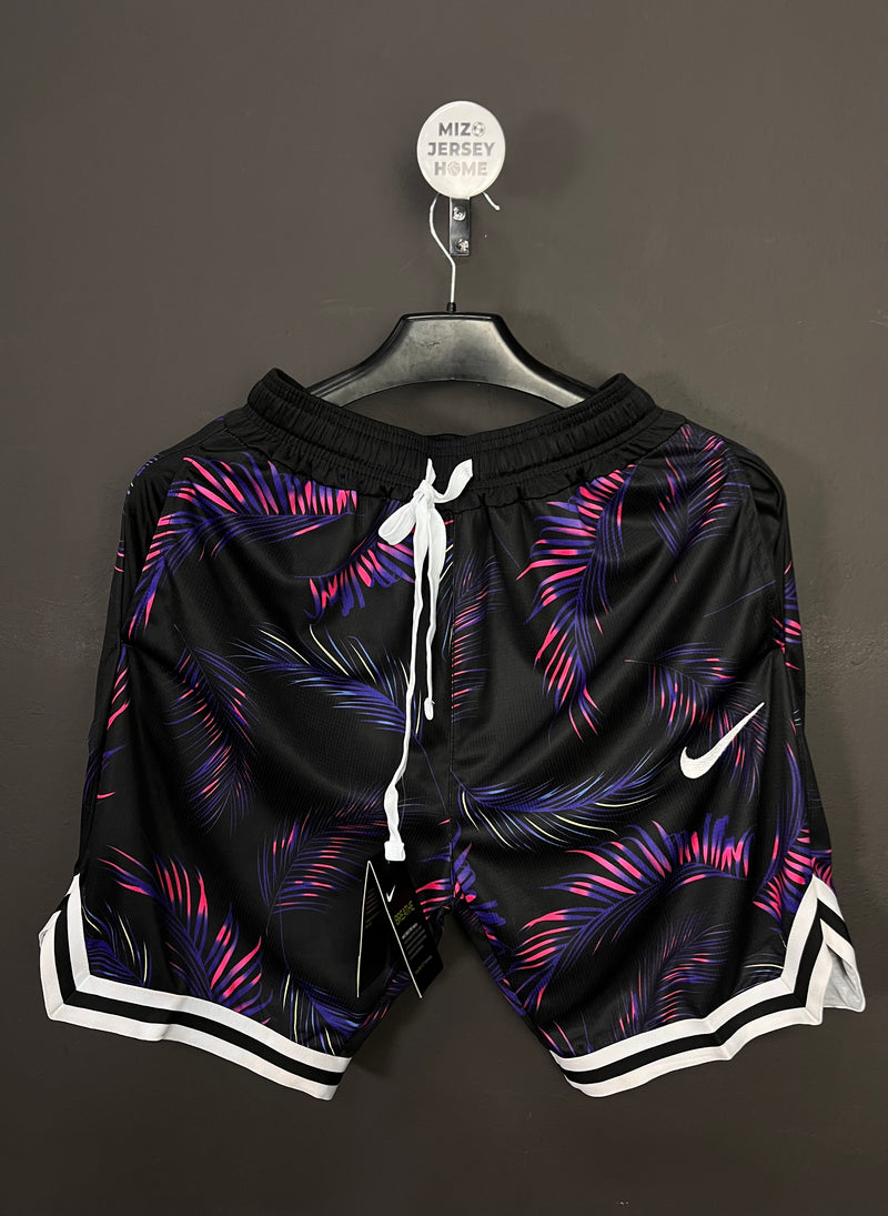Nike Black & Purple Floral Shorts (Size runs small)