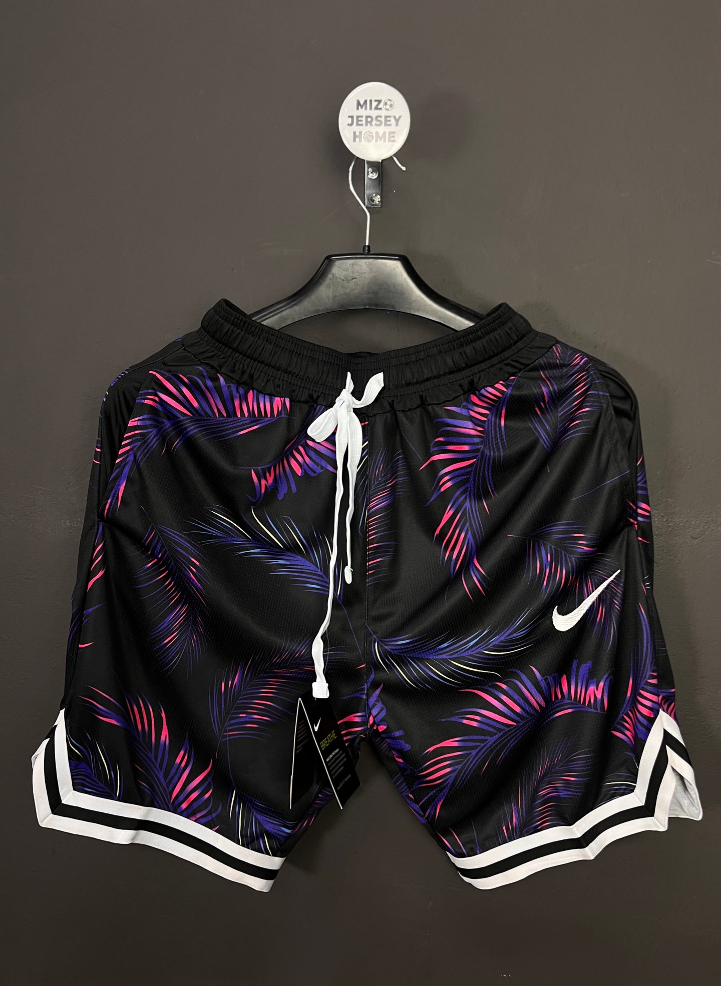 Nike Black & Purple Floral Shorts (Size runs small)