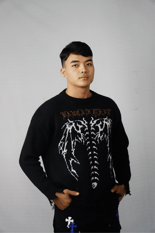 Skeleton Knitted Sweater