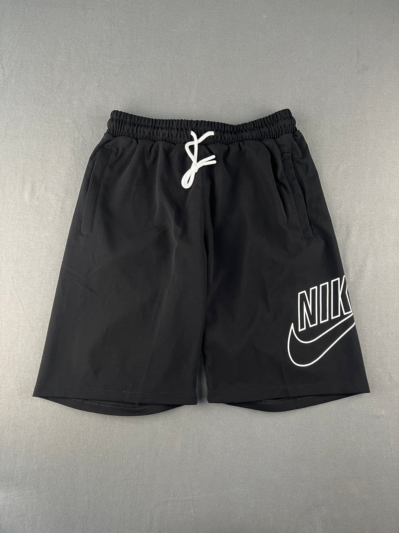 Nike Men’s Black Fleece Shorts – Logo Print