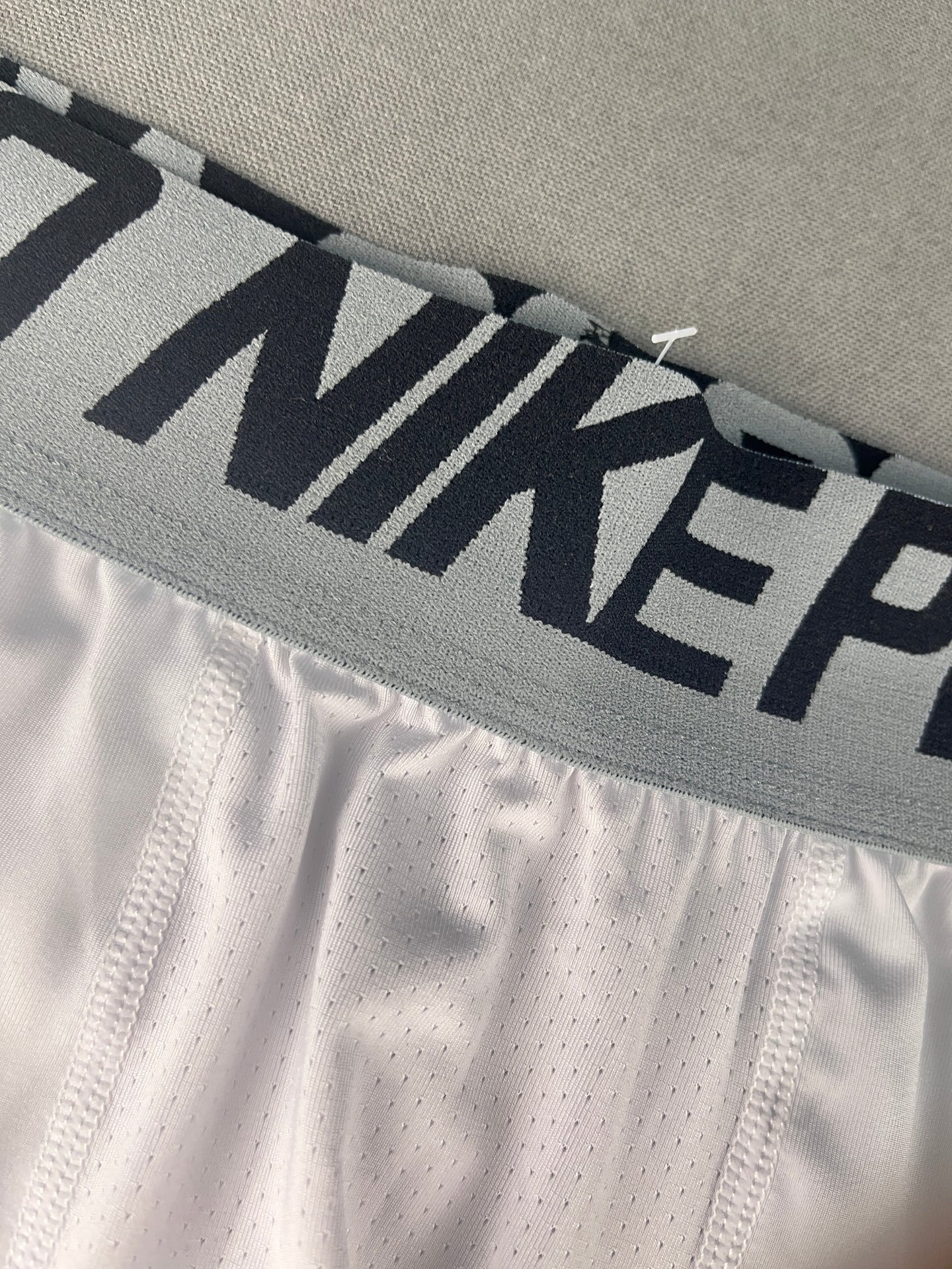 NBA NIKE Single Leg Compression White Pants